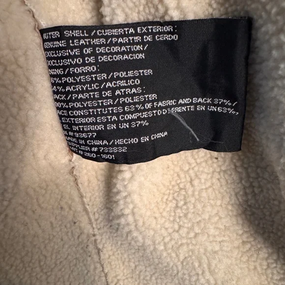 St. John's Bay Vintage Penny Lane coat, suede, tan, Embroidered Boho Jacket - Picture 12 of 12